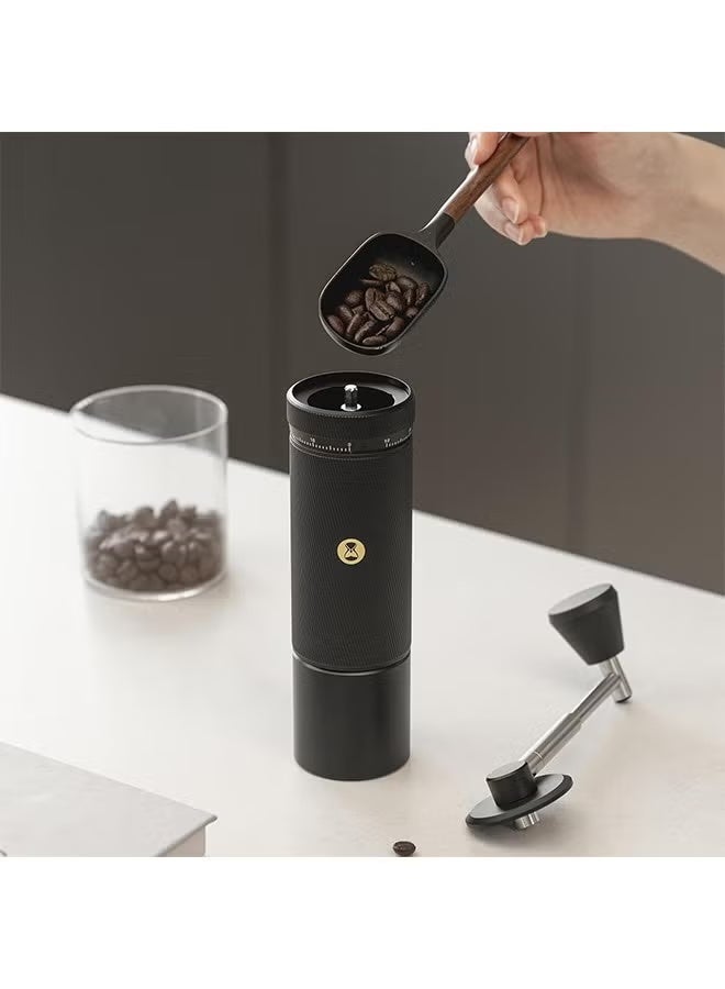 تايم مور مطحنة قهوة يدوية من TIMEMORE S3 مع تعديل خارجي وشفرات حاصلة على براءة اختراع من الفولاذ المقاوم للصدأ، مطحنة قهوة يدوية عالية الدقة، مطحنة قهوة إسبريسو فاخرة، كستنائي S3، أسود - Image 5